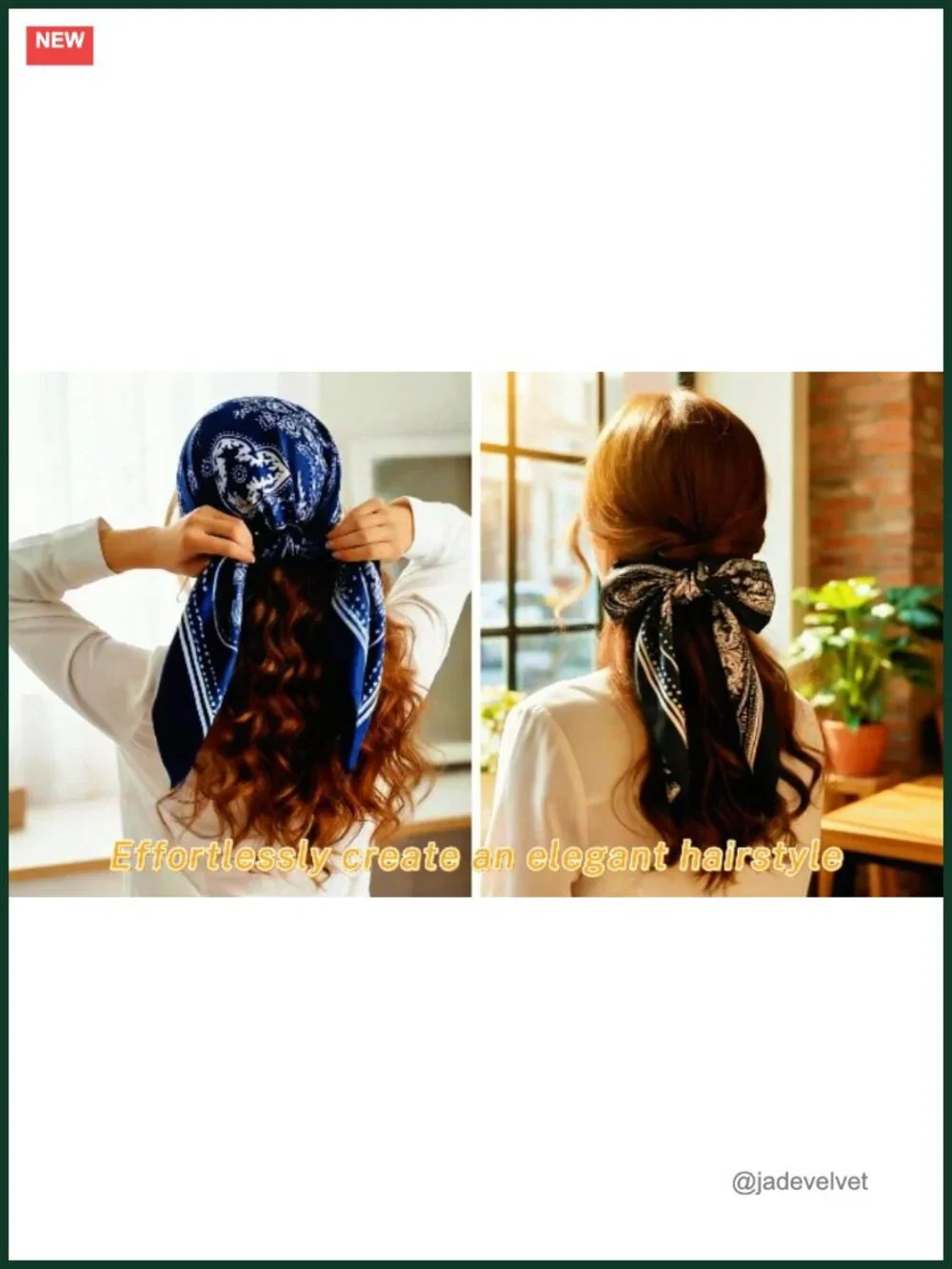 4 Pack Square Satin Head Scarves 27x27 Polyester Hair Scarf Neck Scarf